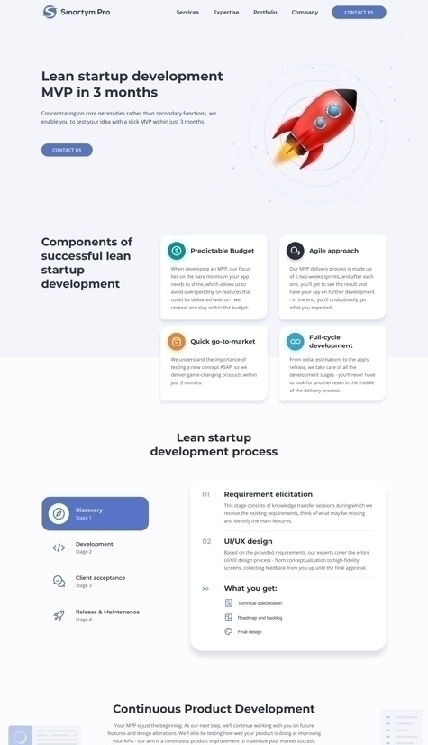 Design of MVP page